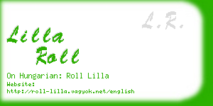 lilla roll business card